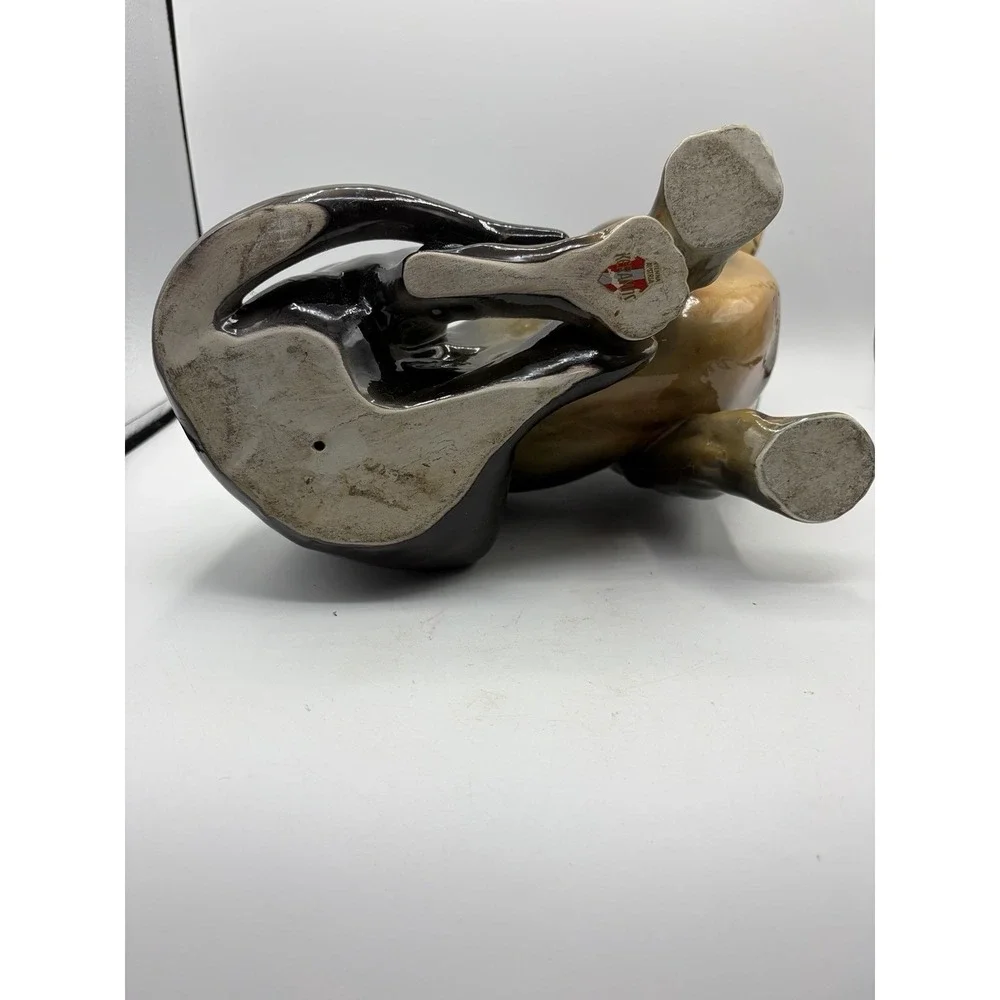 Vintage Keramos Austria Dachshund Dog Figurine Large Ceramic Wiener Dog 15